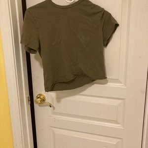 Dark green crop top
